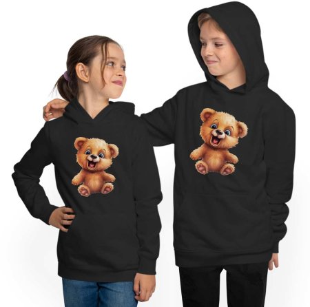Kids Hooded Sweatshirt Hoodie - Baby Teddy Bear i268